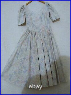 Laura Ashley 40s 50s Style Vintage Dress Low Back Crinoline Net Slip 12 16 L XL