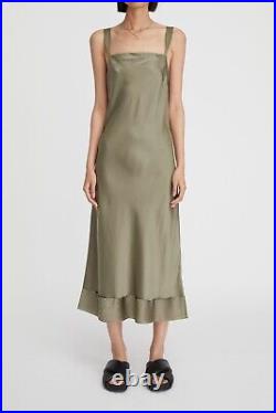 Lee Mathews Stella Silk Satin Vintage Slip Dress Size 2