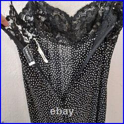 Leonard Paris Vintage lace top slip maxi dress size 38 like US Medium