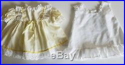 Lot Vintage Infant Girl Dresses Apron Bonnet Slip Bloomers Coat Sz NB-24 mos