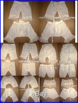 Lot of 23 Antique Vintage Chemise Slips Bloomers Onsies Skirt Dress