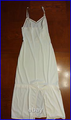 Lot of 4 vintage slips & 1 pair of slip pants-AS IS-various colors-5 items total