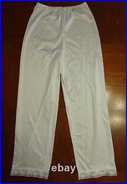 Lot of 4 vintage slips & 1 pair of slip pants-AS IS-various colors-5 items total