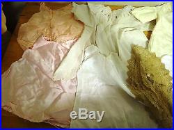 Lot of Vintage Christening Gowns, Slips, Dresses 17 Pieces Free Shipping USA