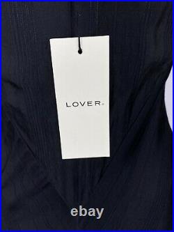 Lover Dress Vintage Style Size 6 AU / US 2 Black New With Tags Slip Midi 90's