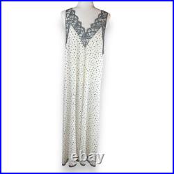 Lucie Ann Vintage Lace Slip Dress Maxi USA Medium Romantic Ethereal Coquette Y2K