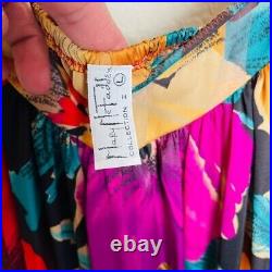 MARY MCFADDEN Vintage Floral Slip Long Maxi Dress Size Large