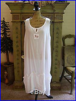 Magnolia Pearl Cotton Silk Vintage Button Hem Slip Dress