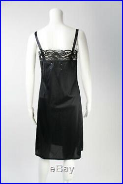 Maison Martin Margiela Vintage 2003 Black Foil Slip Dress Nos Original Tags