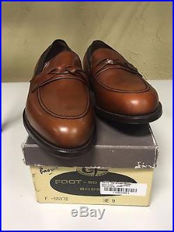 Men's FOOT-SO-PORT Dress Shoe Vintage Brown Slip On Loafer