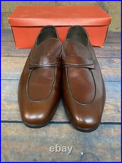 Men's VINTAGE 1970s Bostonian Pacers 6074 Loafers Slip On Shoes Leather Sz 10E
