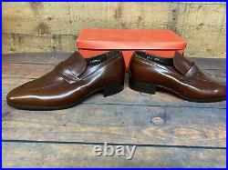 Men's VINTAGE 1970s Bostonian Pacers 6074 Loafers Slip On Shoes Leather Sz 10E
