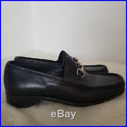 Mens Gucci Horsebit Loafers Dress Shoes Sz 9D Designer Vintage Leather Slip Ons