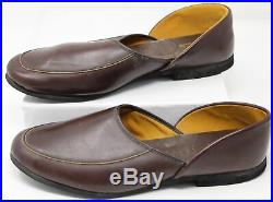 Mid-Century Vintage Jarman Brown Leather Loafers Slip-On Dress Shoes Mens Size 9