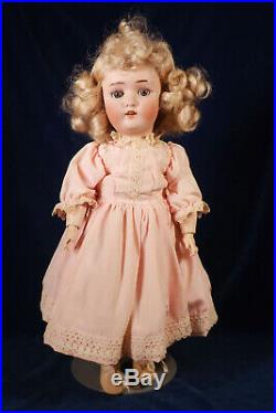 Mystery 18 Bisque Socket Head Doll Marked GERMANY 2 Lovely Dress & Slip