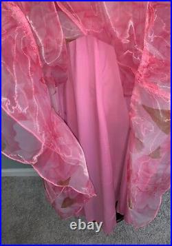 NEW Glossy Organza & Chiffon Dress NEW Puff Sleeves 3X Babydoll Selkie Style