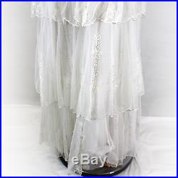 NEW NWT Nataya Plus Size Vintage Romantic Ivory Bridal Gown Dress & Slip Set 1X