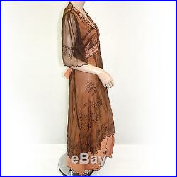 NEW NWT Nataya Plus Size Vintage Titanic Gown Lace Terracotta Dress Slip Set 1X