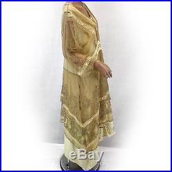 NEW NWT Nataya Plus Size Vintage Titanic Tea Party Gown Butter Dress Slip Set 2X