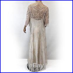 NEW NWT Nataya Vintage Style Titanic Tea Party Gown Blush Pink Dress Slip Set XL