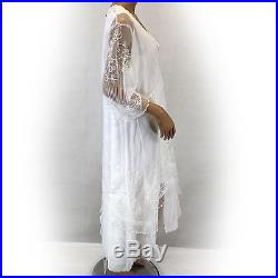 NEW NWT Nataya Vintage Style Titanic Wedding Ivory Bridal Dress Slip & Set XL