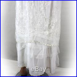 NEW NWT Nataya Vintage Style Titanic Wedding Ivory Bridal Dress Slip & Set XL