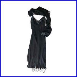 NEW Vintage Y2K Anne Klein Sequin Slip Dress With Scarf Midi Dress 100% Silk