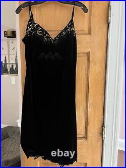 NWOT Vivienne Tam black velvet vintage slip on dress sz 3/L