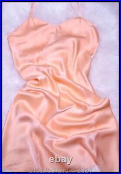 NWT 30s LUXE Vintage SILK Full Dress SLIP Satin Dosche Gown 100% Pure M/L 38