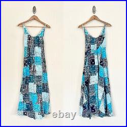 NWT $495 Free People RILEY VINTAGE Bandana Patchwork Quilted Midi Slip Dress XS