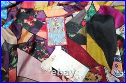 NWT Johnny Was Biya JWLA 3J Workshop Vintage Jasmine Silk Print Dress with Slip M