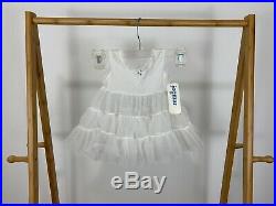 NWT VTG Sheer Full Circle Slip Dress Lace Ruffles Pageant Party 18 Months USA