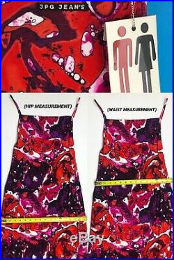 NWT Vintage Jean Paul Gaultier Bacteria Print Maxi Slip Style Dress (US 6)