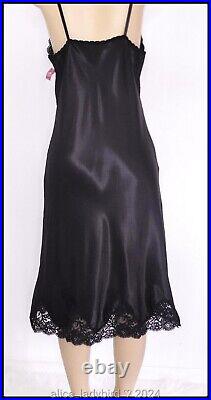 NWT Vintage WONDERMAID Liquid SATIN Full Dress SLIP Floral Lace Tall L 38-40