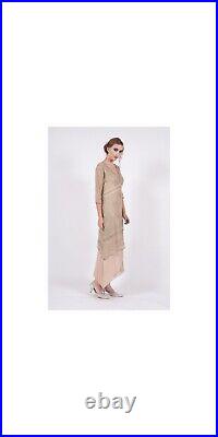 Nataya Titanic Dress S Beige Gatsby Downton abbey vintage style 5901 new