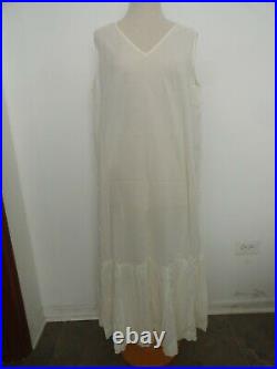 New April Cornell Ivory Slip XL Large Nighties Sleepwear Dress NWT Lace Vintage