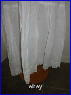 New April Cornell White Slip L Large Nighties Sleepwear Dress NWT Lace Vintage