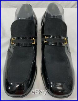 New Old Stock Vintage Nunn Bush Black Leather Loafer Slip On Shoes Mens Sz 10.5C