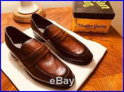 New With Box Vintage USA Made Morgan Quinn Brown Loafer Slip On -Size 9D-