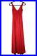 Olga Bodysilk women's vintage red lace full sweep negligee slip dress M