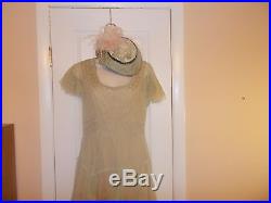One of a Kind Downtown Abbey Vintage Style Outfit (Dress, Slip, Jacket & Hat)