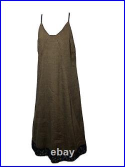 Ottod'Ame Dress Women's US Size 8 Striped Linen Rayon A-Line Slip Sheath Tank M