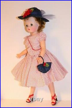 Outfit For Madame Alexander Cissy Others Dress Slip Straw Hat & Purse (No Doll)