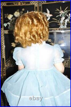 Penny Playpal Ideal 32 Doll Blue dress and slip Shoes Ruffled Stocking
