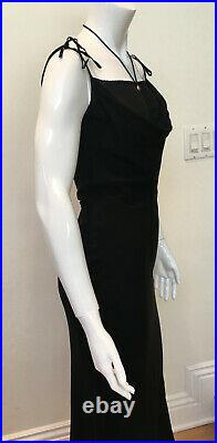 Plein Sud Strappy Black Silk Dress Size 40 / US 8