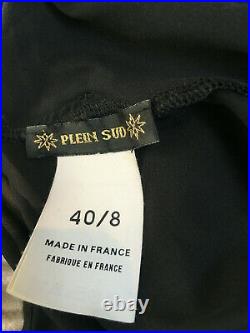 Plein Sud Strappy Black Silk Dress Size 40 / US 8