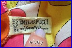 Psychedelic Tropical Print Mini Dress Vintage Emilio Pucci 34 EU / size 8 AU
