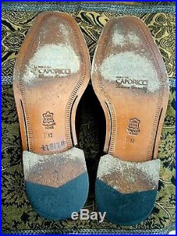 RARE Caporicci Men's Oxford Loafer slip on Crocodile shoes SZ 12 EXCELLENT