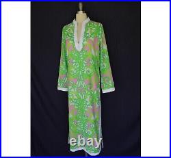RARE Lilly Pulitzer COLEBROOK caftan tunic dress Ring My Bell VTG maxi sequin M