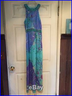 Rare Vintage 1960's Emilio Pucci For Formfit Rogers Nightgown Slip Dress P